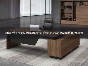 bàn trưởng phòng màu gỗ tự nhiên