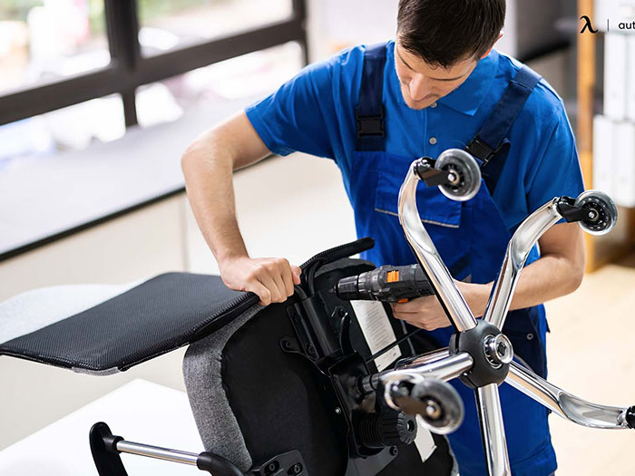 Cách sửa ghế xoay bị tụt hơi