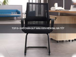 Ghế chân quỳ màu đen