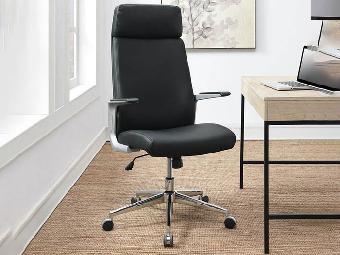 Ghế công thái học bọc da