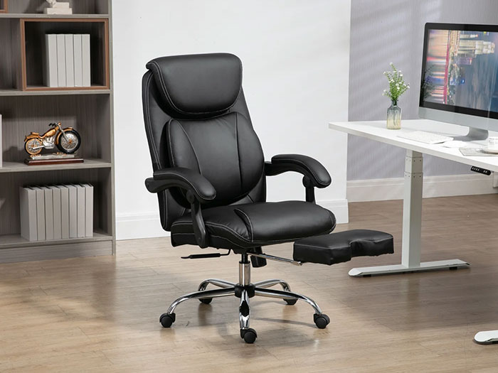 Ghế công thái học bọc da