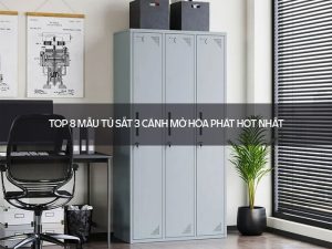 Tủ sắt 3 cánh mở