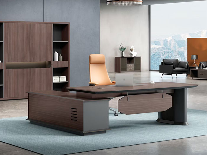 Bàn giám đốc tích hợp tủ