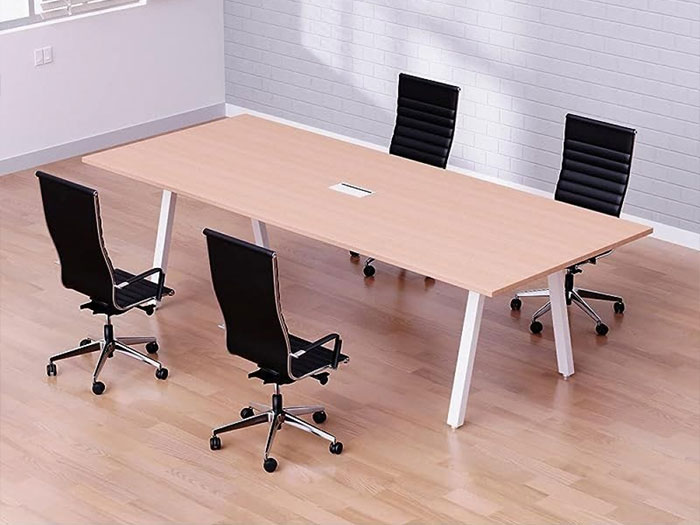 bàn họp chân thép sơn tĩnh điện