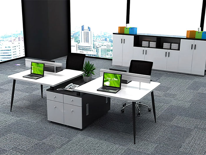 bàn làm việc nhóm gỗ công nghiệp