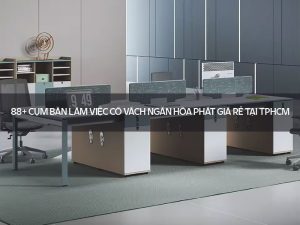 Cụm bàn làm việc có vách ngăn