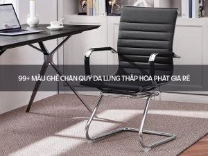 ghế chân quỳ da lưng thấp