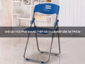 Ghế gấp Hòa Phát khung thép