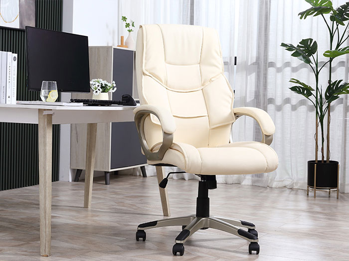 ghế giám đốc màu kem