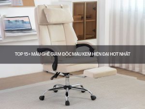 ghế giám đốc màu kem