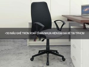 ghế tròn xoay chân nhựa