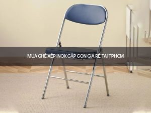 Ghế xếp inox gấp gọn