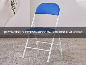 Ghế xếp văn phòng màu xanh