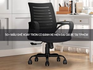 ghế xoay tròn có bánh xe