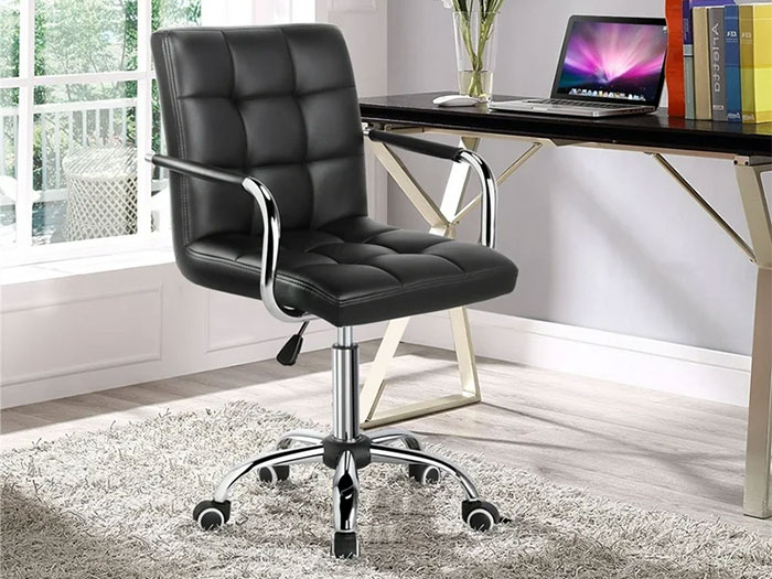 Ghế xoay tròn Hòa Phát bọc da