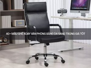 ghế xoay văn phòng bằng da