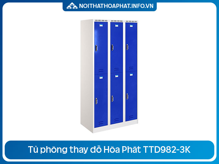 Tủ sắt locker 6 khoang TTD982-3K