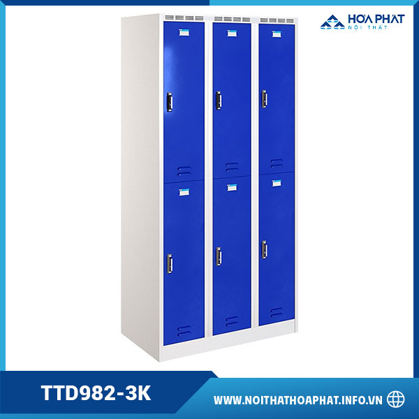 Tủ sắt locker 6 khoang TTD982-3K
