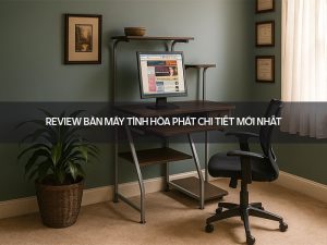 review bàn máy tính Hòa Phát