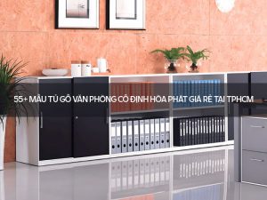 Tủ gỗ văn phòng cố định