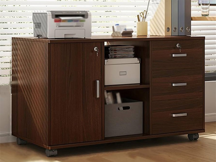 Tủ phụ bàn làm việc bằng gỗ