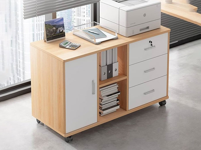 Tủ phụ bàn làm việc bằng gỗ