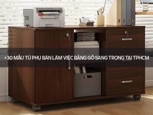 Tủ phụ bàn làm việc bằng gỗ