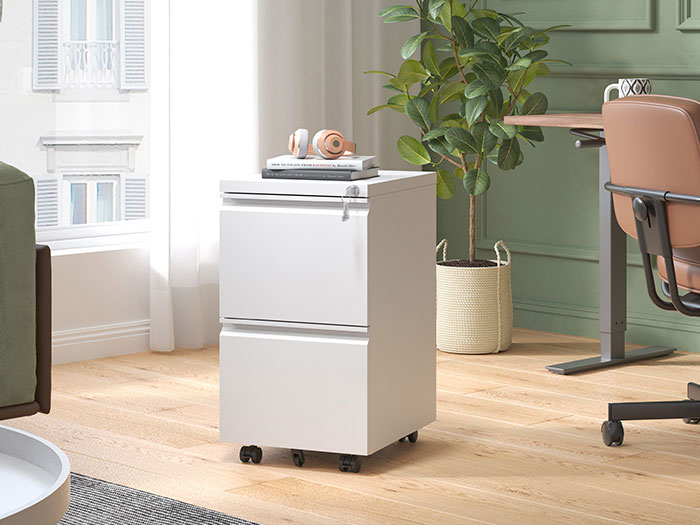 Tủ sắt đặt dưới bàn