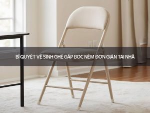 vệ sinh ghế gấp bọc nệm