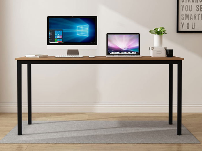 bàn làm việc chân sắt 1m6