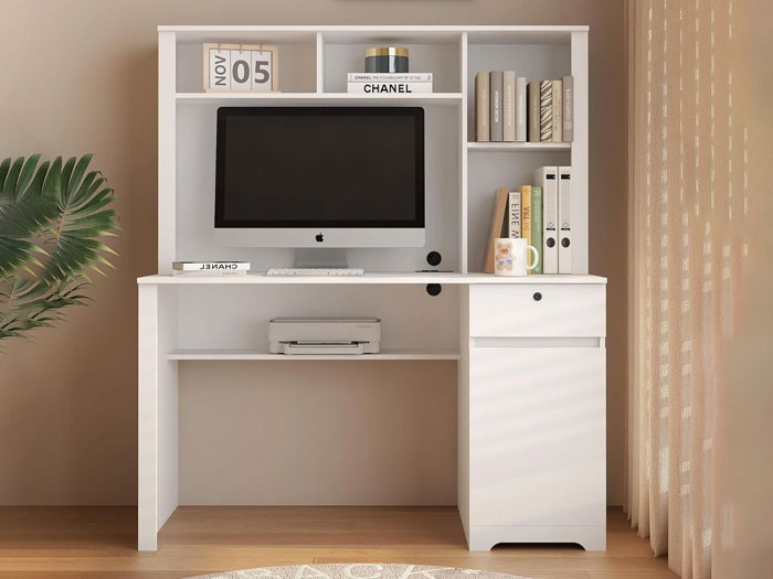 Bàn làm việc kèm giá sách Hòa Phát