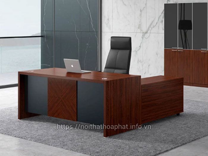 Bàn làm việc lãnh đạo gỗ công nghiệp