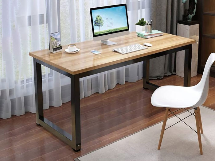 Bàn làm việc MDF chân sắt