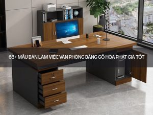 Bàn làm việc văn phòng bằng gỗ