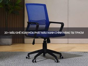 Ghế xoay Hòa Phát màu xanh