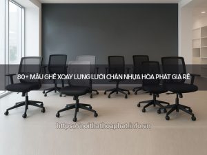 Ghế xoay lưng lưới chân nhựa