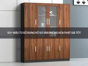 Mẫu tủ gỗ đựng hồ sơ văn phòng