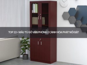 Tủ gỗ văn phòng 2 cánh