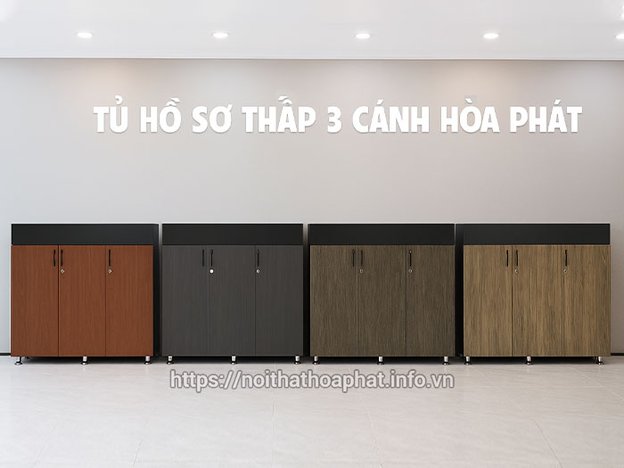 Tủ hồ sơ thấp 3 cánh
