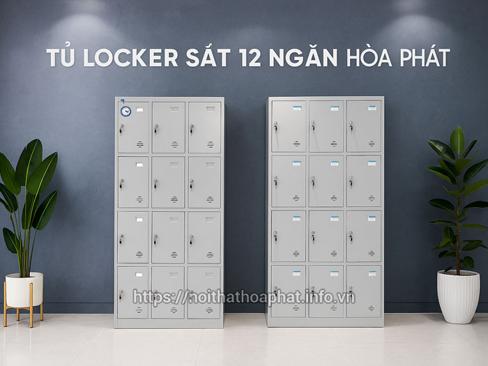 Tủ locker sắt 12 ngăn