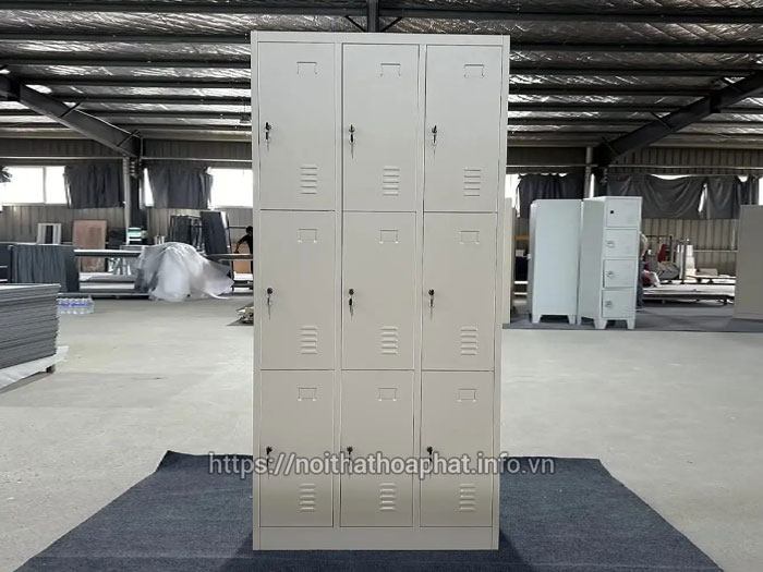 Tủ locker sắt 9 ngăn