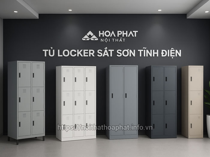 Tủ locker sắt sơn tĩnh điện