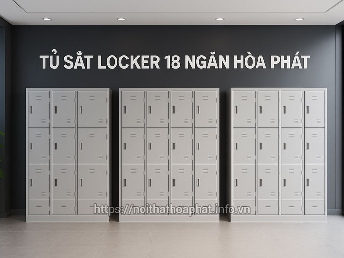 Tủ sắt locker 18 ngăn