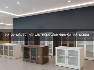 Tủ thấp văn phòng cánh kính