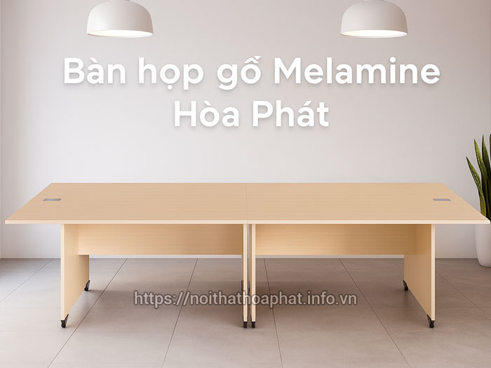 Bàn họp gỗ Melamine