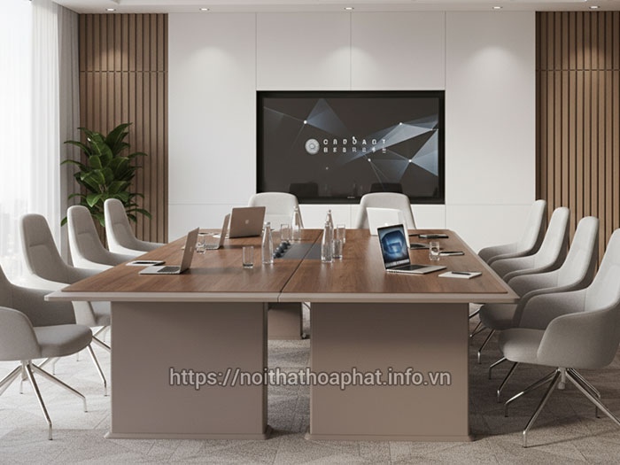 Bàn họp gỗ Melamine