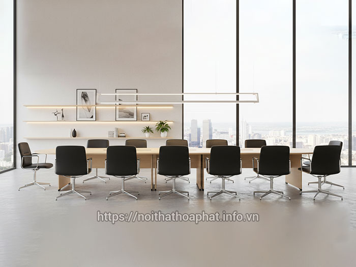 Bàn họp gỗ Melamine