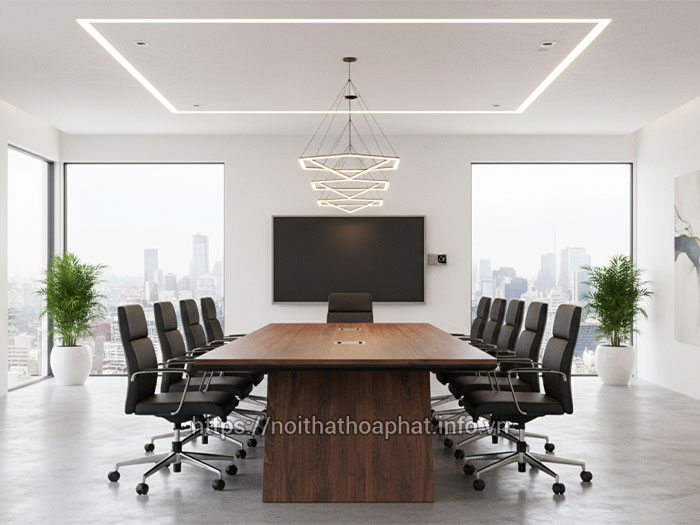 Bàn họp gỗ Melamine