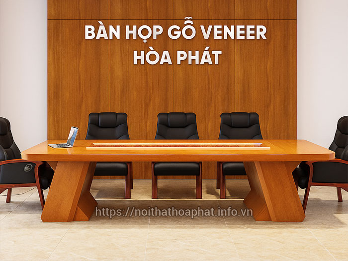 Bàn họp gỗ veneer