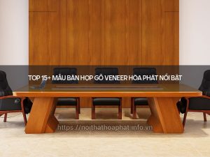 Bàn họp gỗ veneer